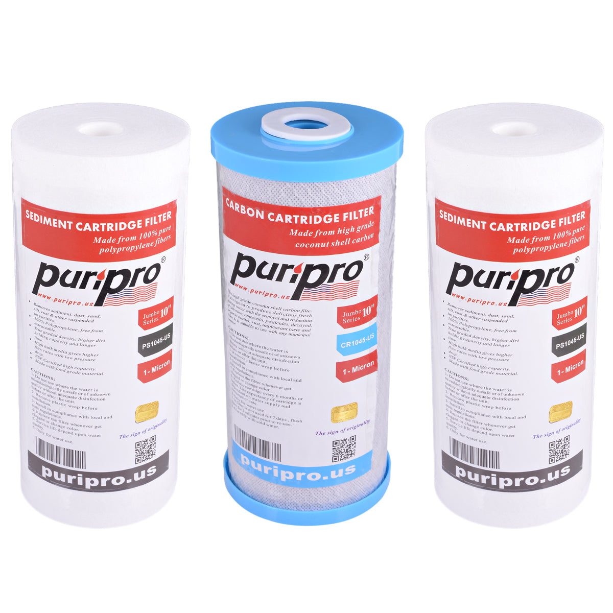 Whole House Water Purifier - Puri Gold - 10” Jumbo Series
